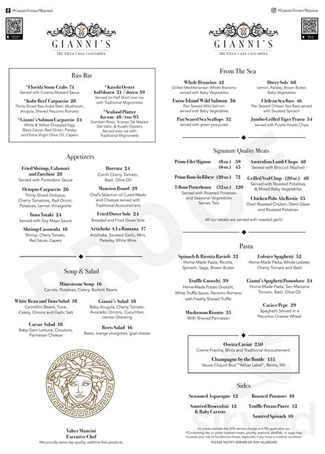 pizzeria versace|gianni's versace restaurant menu.